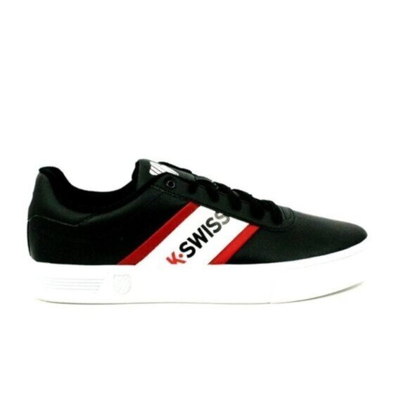 K Swiss Men Shoes Court Lite Ortholite Spellout  06147 036M Leather Black Sz 11 - Picture 10 of 15